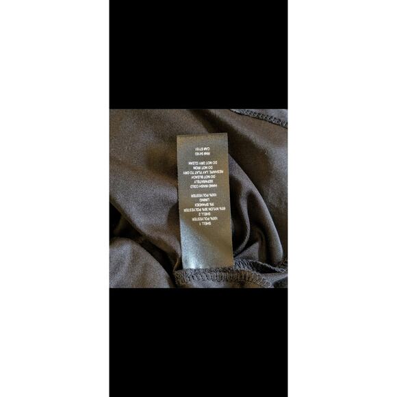 JH Evenings Black Sequin & Chiffon Dress Ruched Pleated Waist Sleeveless Size 6 - Picture 9 of 10